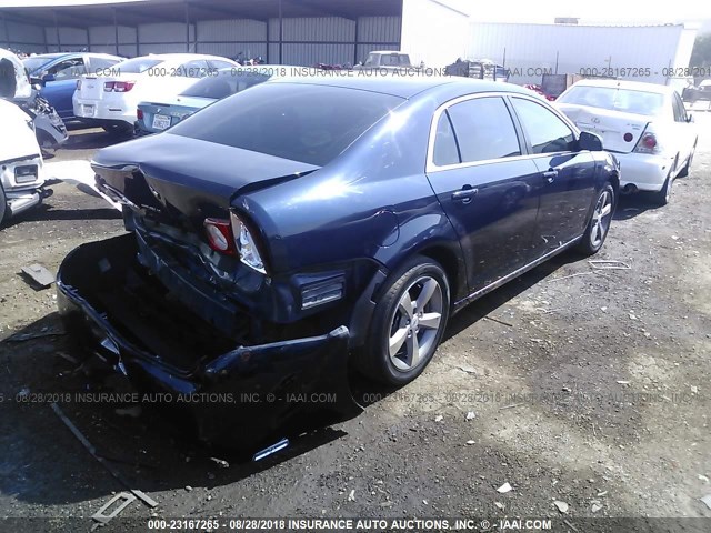 1G1ZC5E13BF133826 - 2011 CHEVROLET MALIBU 1LT მუქი ლურჯი ფოტო 4