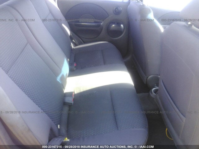 KL1TD66636B649912 - 2006 CHEVROLET AVEO LS RED photo 8