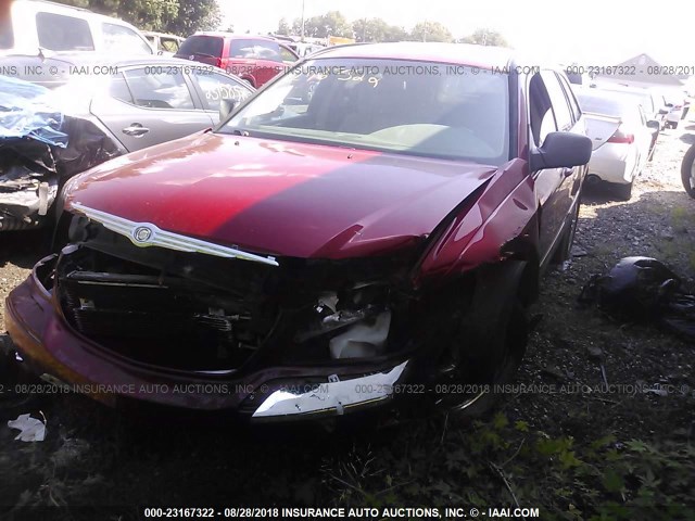 2A4GM68466R645712 - 2006 CHRYSLER PACIFICA TOURING RED photo 2