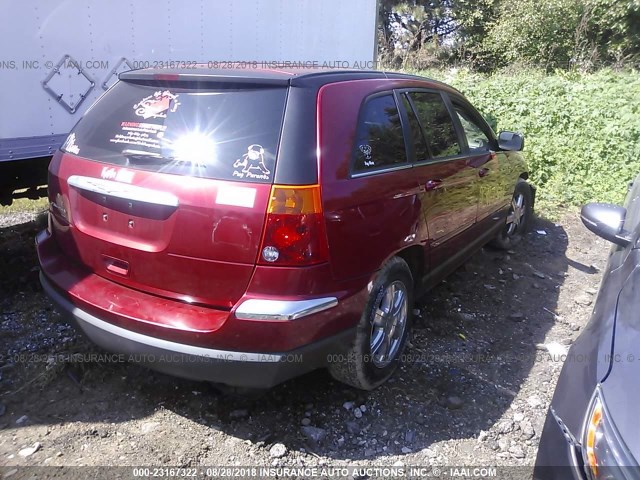 2A4GM68466R645712 - 2006 CHRYSLER PACIFICA TOURING RED photo 4