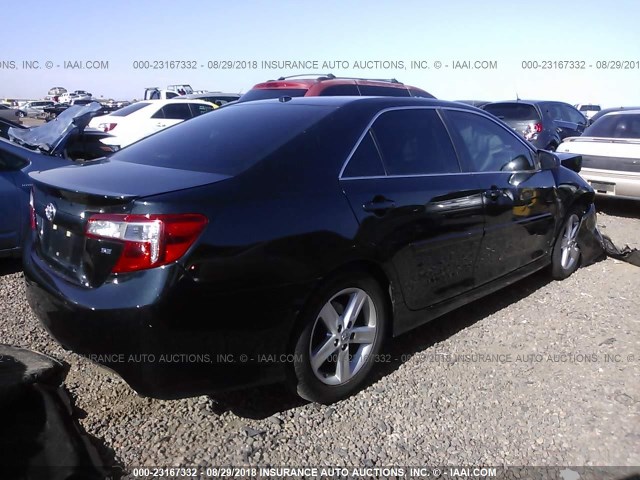 4T1BF1FK5CU191672 - 2012 TOYOTA CAMRY SE/LE/XLE 深蓝色 照片 4