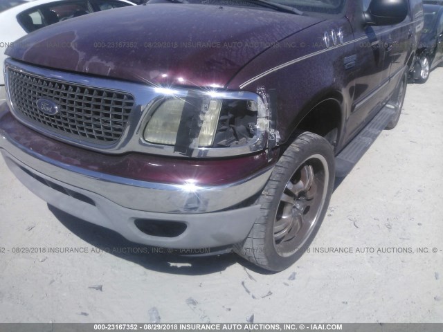 1FMFU16LXYLB85878 - 2000 FORD EXPEDITION XLT BURGUNDY photo 6