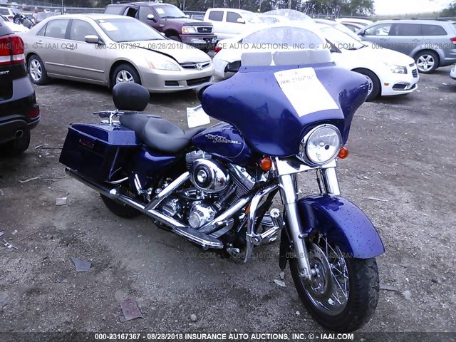 1HD1KBW116Y680297 - 2006 HARLEY-DAVIDSON FLHXI BLUE photo 1