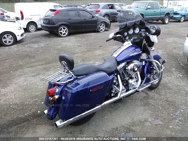 1HD1KBW116Y680297 - 2006 HARLEY-DAVIDSON FLHXI BLUE photo 4