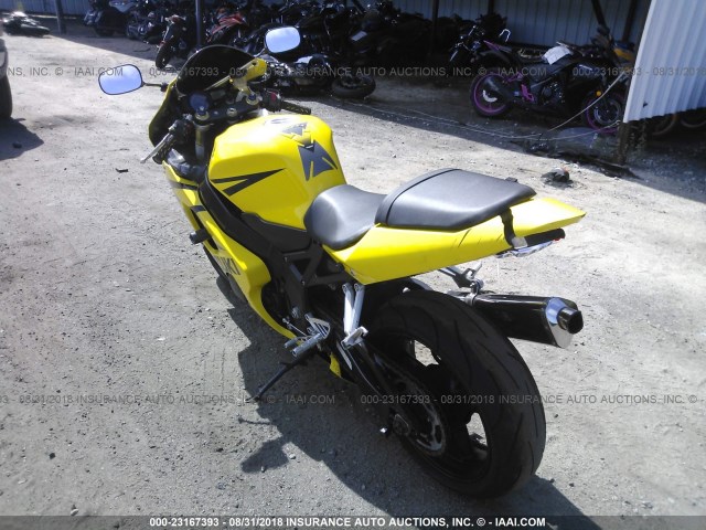 JS1GR7JA642103707 - 2004 SUZUKI GSX-R750 K YELLOW photo 3