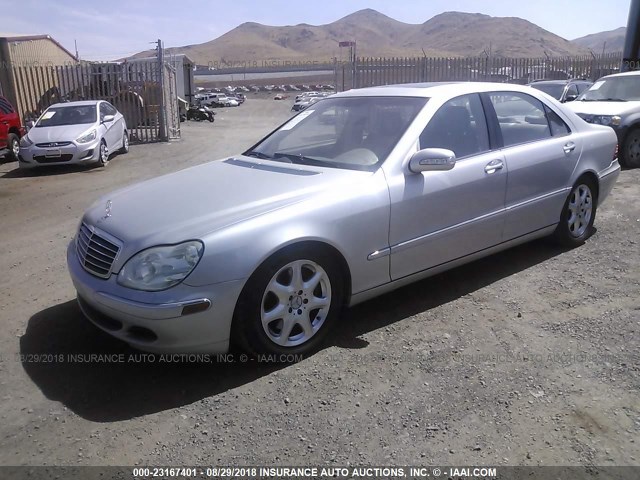 WDBNG84J83A360133 - 2003 MERCEDES-BENZ S 500 4MATIC SILVER photo 2