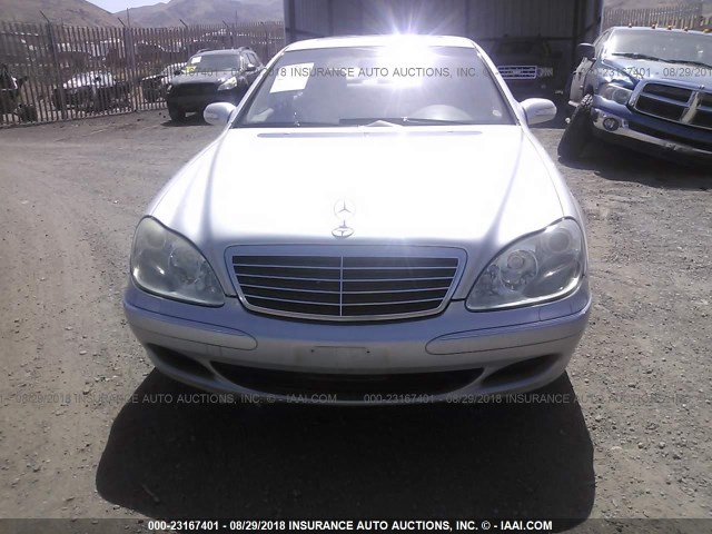 WDBNG84J83A360133 - 2003 MERCEDES-BENZ S 500 4MATIC SILVER photo 6