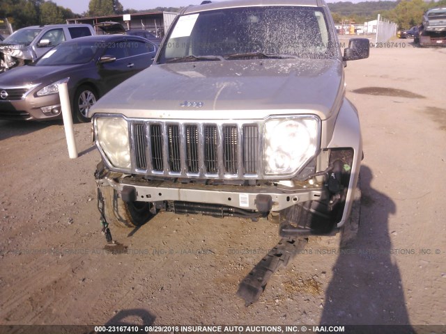 1J4PN5GKXBW548019 - 2011 JEEP LIBERTY LIMITED GOLD photo 6