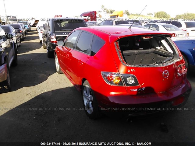 JM1BK143861428690 - 2006 MAZDA 3 HATCHBACK RED photo 3