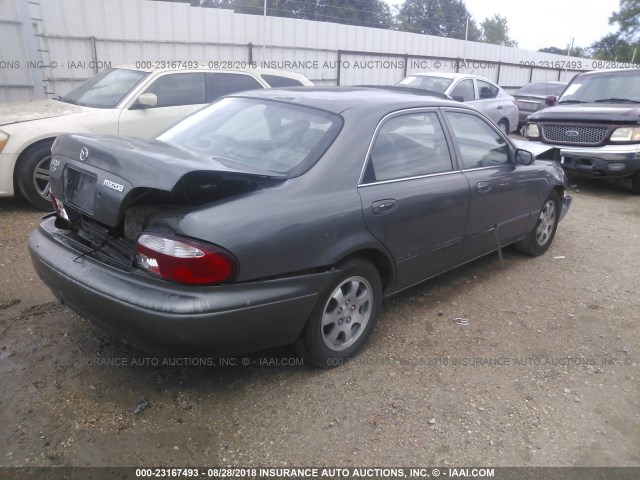 1YVGF22C1Y5168903 - 2000 MAZDA 626 ES/LX GRAY photo 4