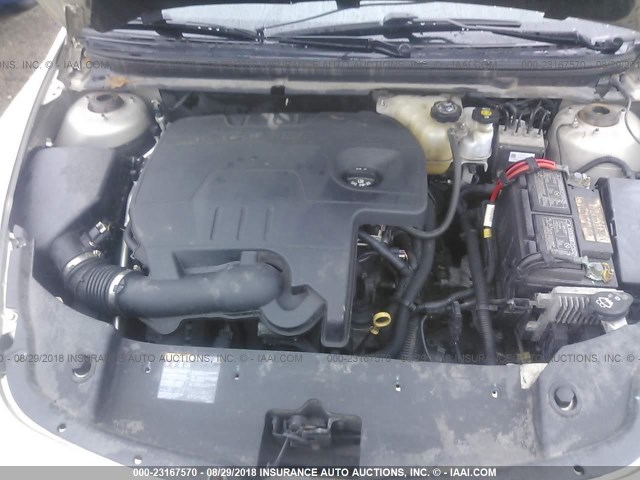 1G1ZC5E05AF245677 - 2010 CHEVROLET MALIBU 1LT 金色 照片 10