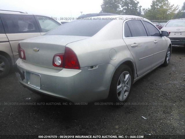 1G1ZC5E05AF245677 - 2010 CHEVROLET MALIBU 1LT 金色 照片 4