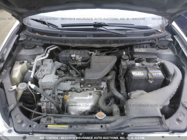 JN8AS58V88W128365 - 2008 NISSAN ROGUE S/SL GRAY photo 10