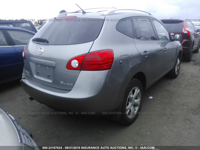 JN8AS58V88W128365 - 2008 NISSAN ROGUE S/SL GRAY photo 4