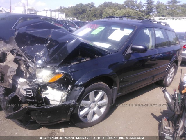 4S4BP62C887326285 - 2008 SUBARU OUTBACK 2.5I LIMITED BLACK photo 2