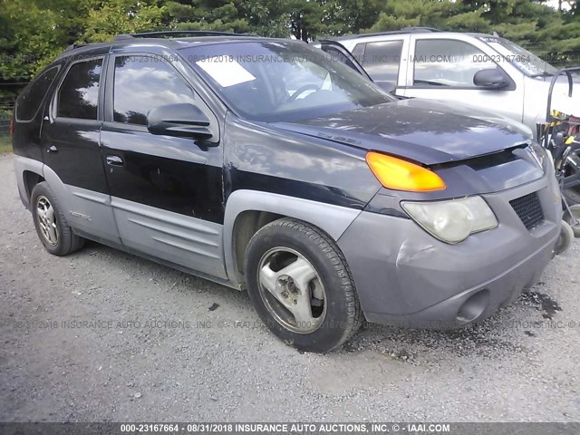 3G7DA03E41S514688 - 2001 PONTIAC AZTEK BLACK photo 1