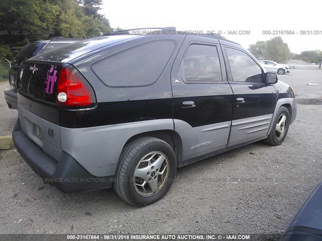 3G7DA03E41S514688 - 2001 PONTIAC AZTEK BLACK photo 4