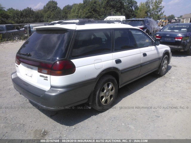 4S3BG6851X6623299 - 1999 SUBARU LEGACY OUTBACK/SSV/LIMITED/30TH WHITE photo 4