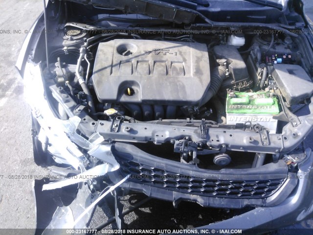 2T1KU4EE5CC808816 - 2012 TOYOTA COROLLA MATRIX  GRAY photo 10