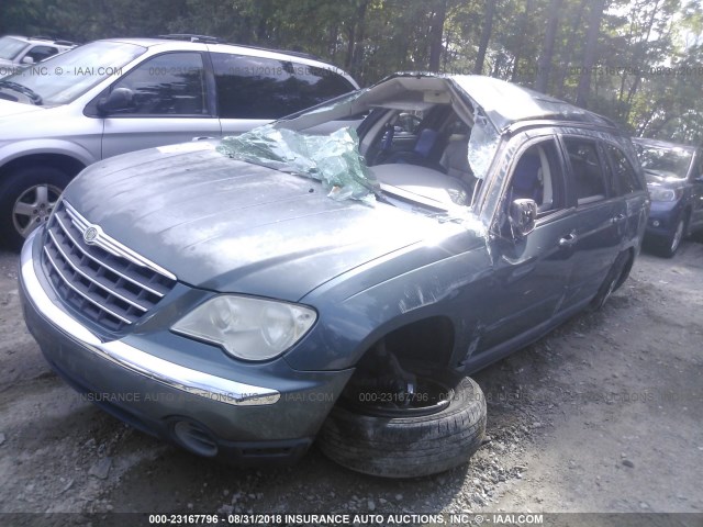 2A8GF68X07R334569 - 2007 CHRYSLER PACIFICA TOURING BLUE photo 2