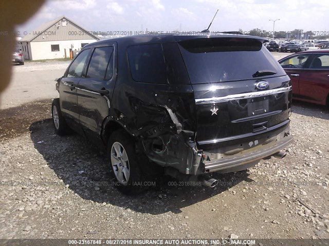 1FMHK7B8XBGA69969 - 2011 FORD EXPLORER BLACK photo 3