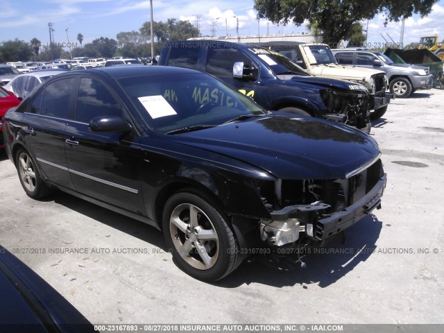 5NPEU46C58H383953 - 2008 HYUNDAI SONATA SE/LIMITED BLACK photo 1