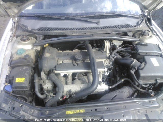 YV1RS592162517690 - 2006 VOLVO S60 2.5T SILVER photo 10