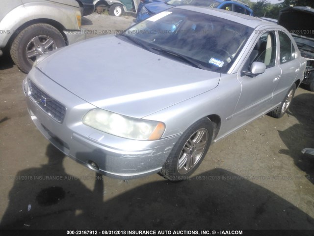 YV1RS592162517690 - 2006 VOLVO S60 2.5T SILVER photo 2