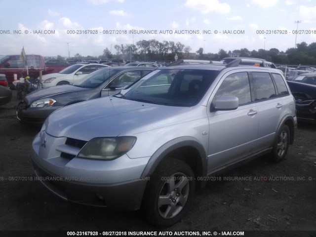 JA4LX41G83U100205 - 2003 MITSUBISHI OUTLANDER XLS SILVER photo 2