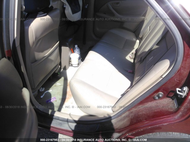 JT2BF28K3X0181932 - 1999 TOYOTA CAMRY LE/XLE BURGUNDY photo 8