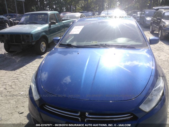 1C3CDFCH6DD181789 - 2013 DODGE DART LIMITED/R/T BLUE photo 6