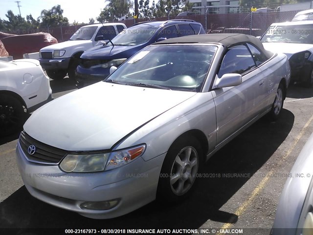 2T1FF28P02C600371 - 2002 TOYOTA CAMRY SOLARA SE/SLE Gümüş foto 2