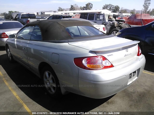 2T1FF28P02C600371 - 2002 TOYOTA CAMRY SOLARA SE/SLE Gümüş foto 3
