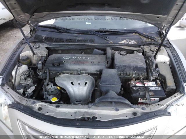 4T1BE46K37U176209 - 2007 TOYOTA CAMRY NEW GENERAT CE/LE/XLE/SE GOLD photo 10