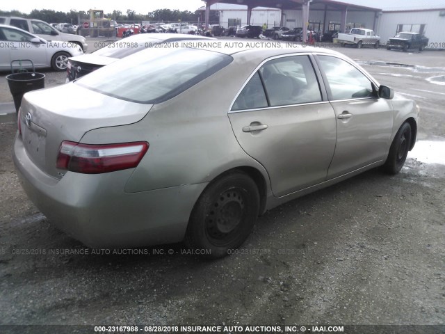 4T1BE46K37U176209 - 2007 TOYOTA CAMRY NEW GENERAT CE/LE/XLE/SE GOLD photo 4