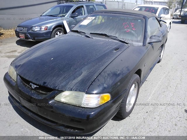 1FALP45T1SF229960 - 1995 FORD MUSTANG GT/GTS BLACK photo 2