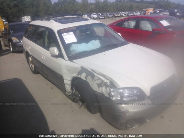 4S3BH686837612293 - 2003 SUBARU LEGACY OUTBACK LIMITED WHITE photo 1