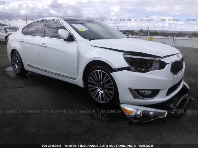 KNALN4D70G5212727 - 2016 KIA CADENZA LUXURY WHITE photo 1