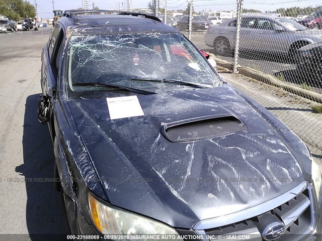 4S4BP63C186301703 - 2008 SUBARU OUTBACK 2.5XT LIMITED GRAY photo 6