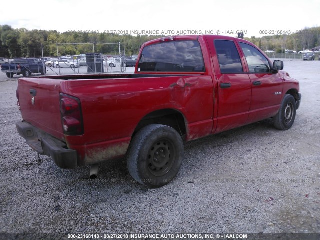 1D7HA18K68J137063 - 2008 DODGE RAM 1500 ST RED photo 4