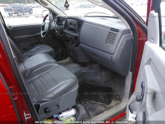 1D7HA18K68J137063 - 2008 DODGE RAM 1500 ST RED photo 5