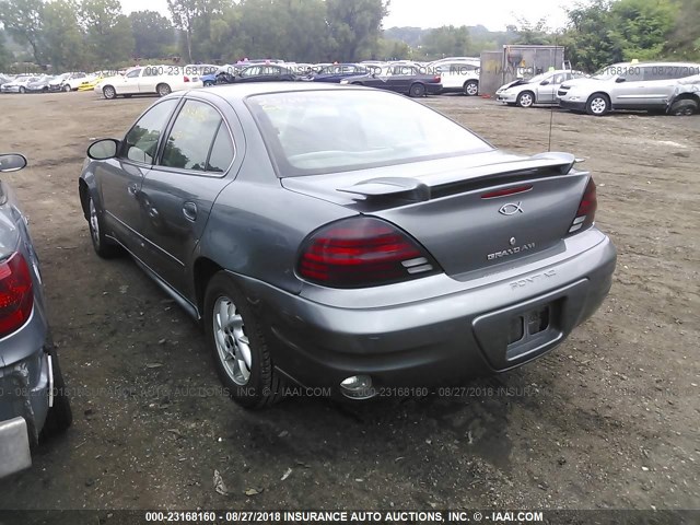 1G2NF52E03M740000 - 2003 PONTIAC GRAND AM SE1 GRAY photo 3