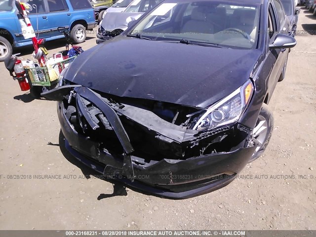 5NPE24AA2FH116679 - 2015 HYUNDAI SONATA ECO BLACK photo 6