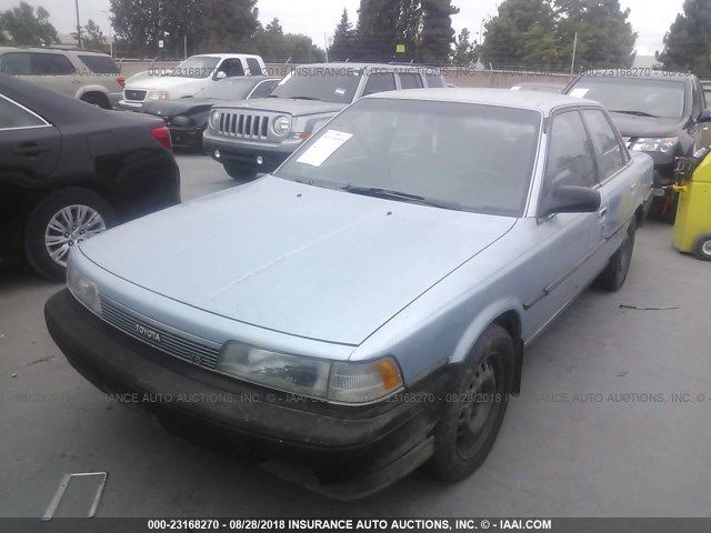 JT2VV21E4L3003878 - 1990 TOYOTA CAMRY DLX BLUE photo 2