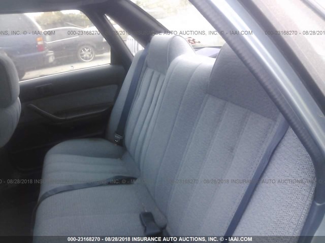 JT2VV21E4L3003878 - 1990 TOYOTA CAMRY DLX BLUE photo 8