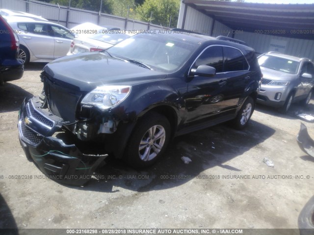 2GNALDEK1D6212925 - 2013 CHEVROLET EQUINOX LT BLACK photo 2