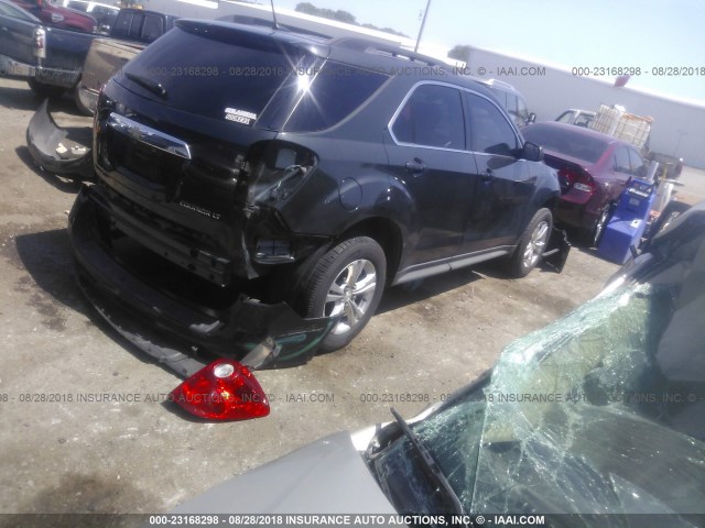 2GNALDEK1D6212925 - 2013 CHEVROLET EQUINOX LT BLACK photo 4