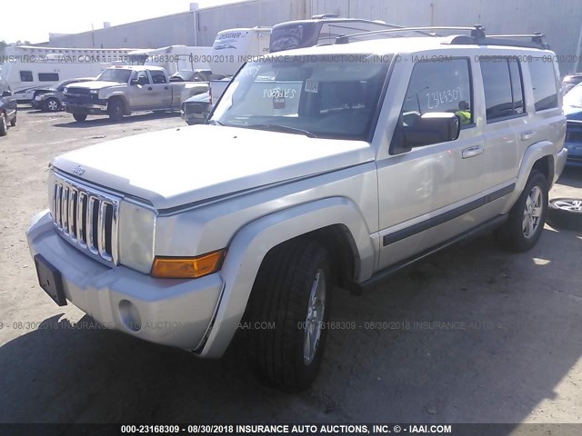 1J8HG48K97C602988 - 2007 JEEP COMMANDER SILVER photo 2