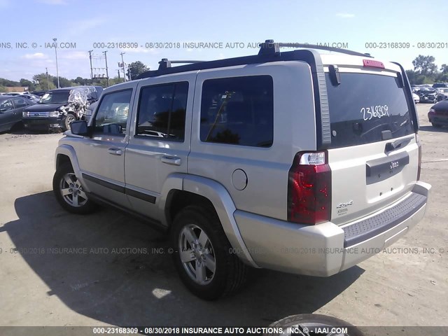 1J8HG48K97C602988 - 2007 JEEP COMMANDER SILVER photo 3