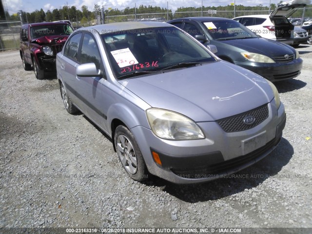 KNADE123676213426 - 2007 KIA RIO LX/SX SILVER photo 1